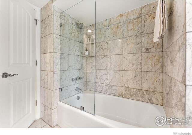 bathroom featuring shower / bath combination