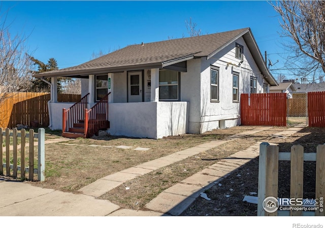 bungalow with covered porch