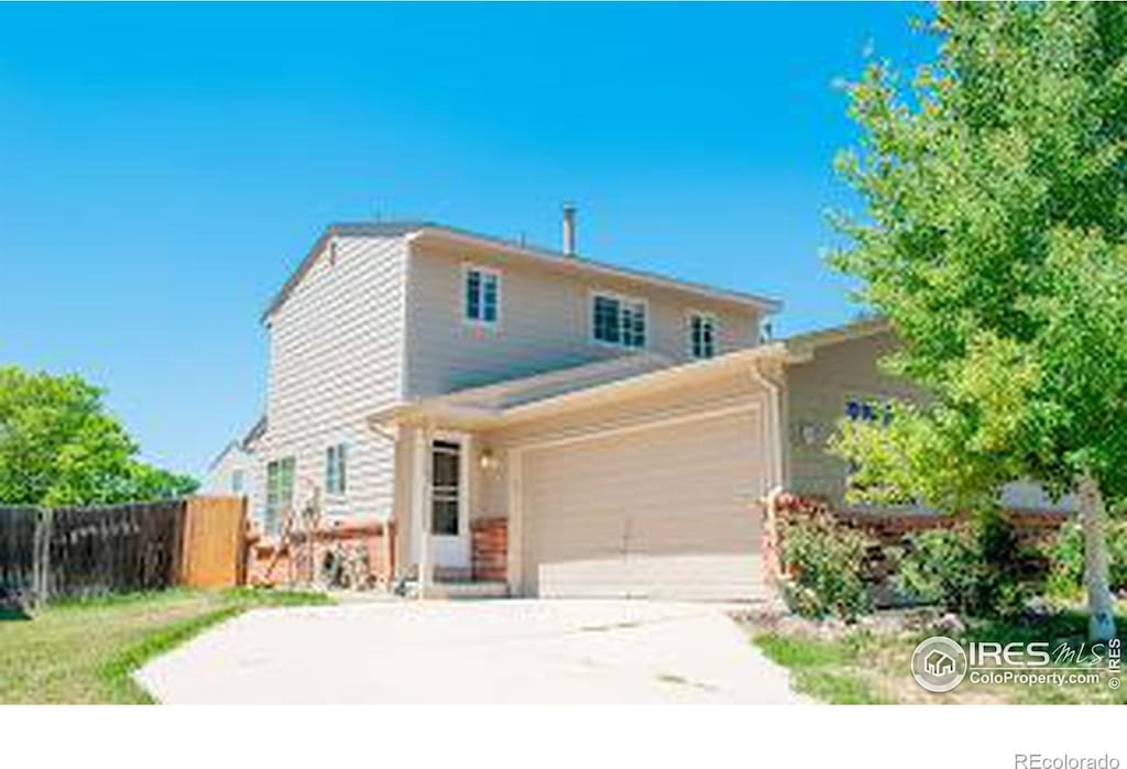 front facade featuring a garage