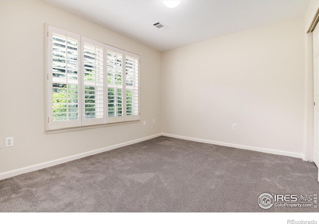 view of carpeted empty room