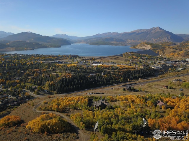 property view of mountains with a water view