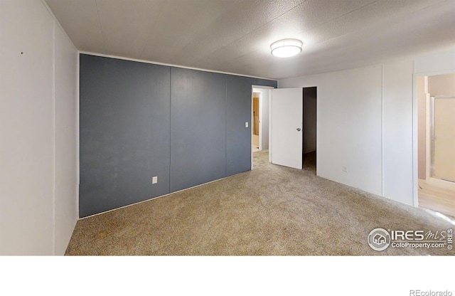 empty room with light colored carpet
