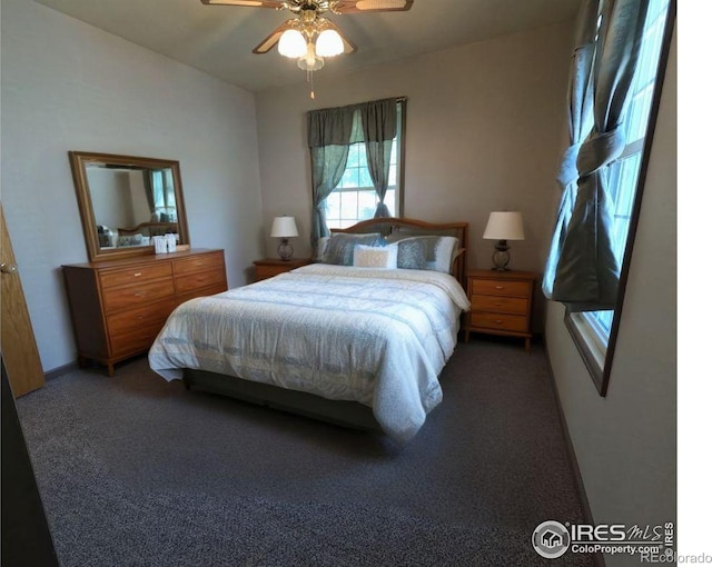 619 Curtis St, Brush, CO 80723 - bedroom featuring carpet floors and ceiling fan