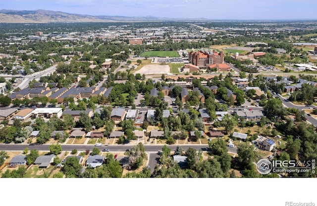 3300 Madison Ave, Boulder, CO 80303 - birds eye view of property with a residential view and a mountain view