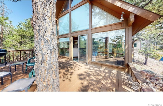 view of patio / terrace with a deck