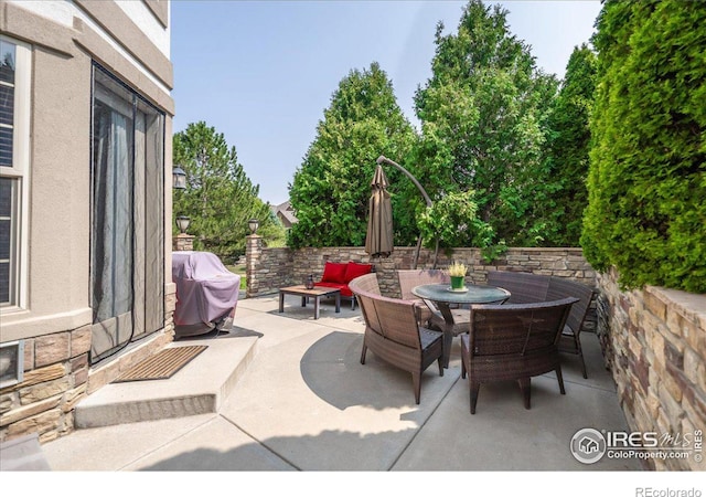 view of patio / terrace with grilling area