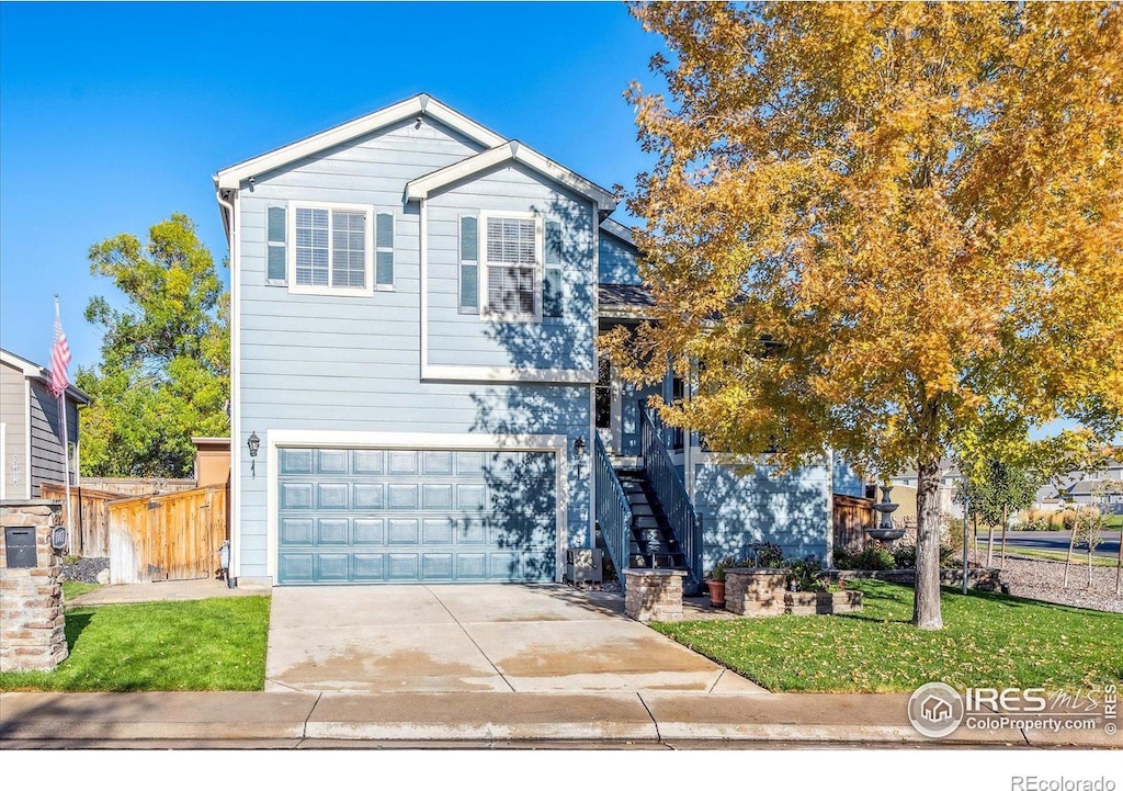 front facade featuring a garage