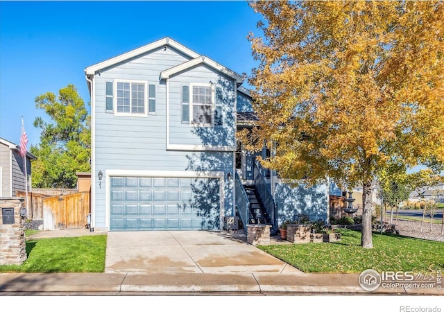 front facade featuring a garage