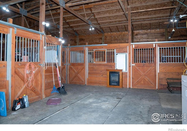 view of horse barn