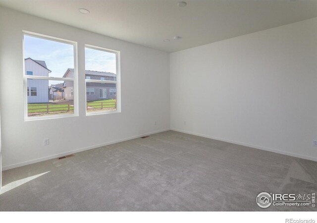 empty room featuring carpet floors