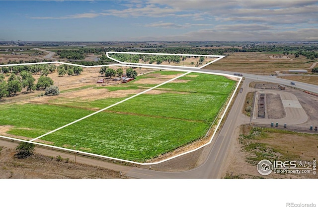 drone / aerial view featuring a rural view