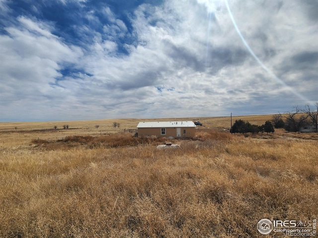 exterior space featuring a rural view