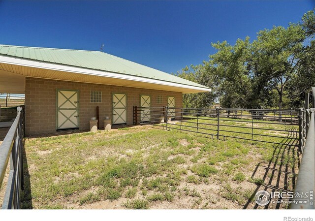 view of stable