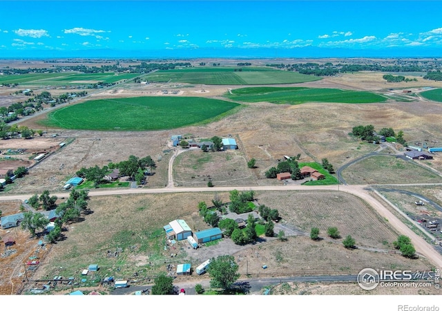 drone / aerial view featuring a rural view