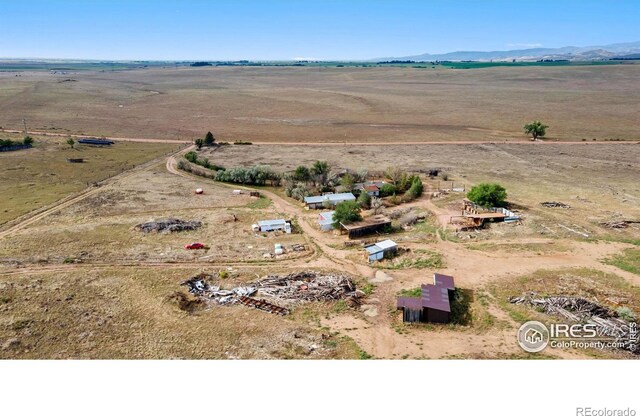 bird's eye view featuring a rural view