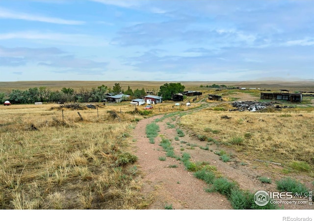 aerial view featuring a rural view