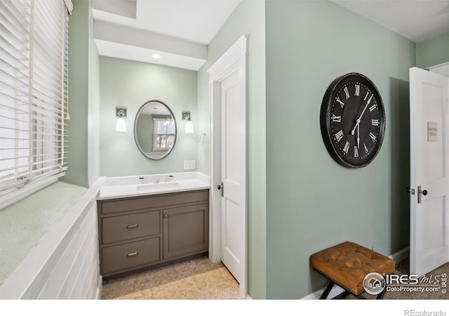 bathroom with vanity