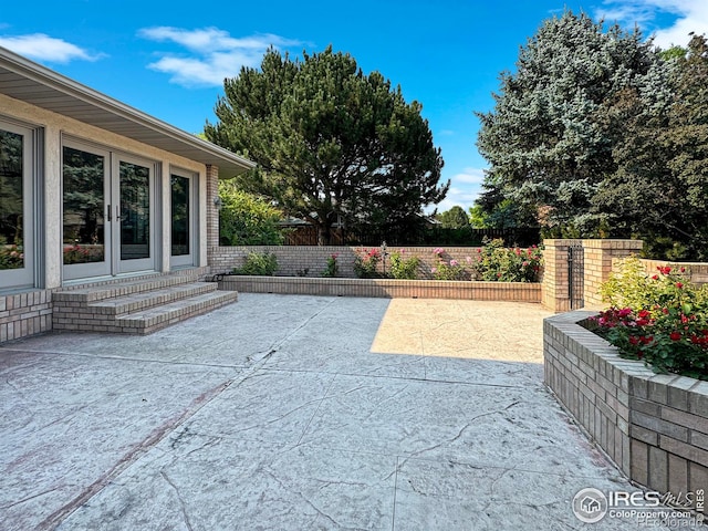 view of patio / terrace with french doors