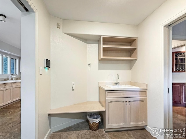 mudroom featuring sink