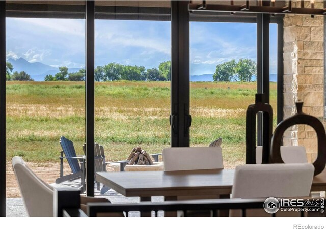 view of dining space