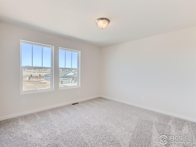 view of carpeted empty room