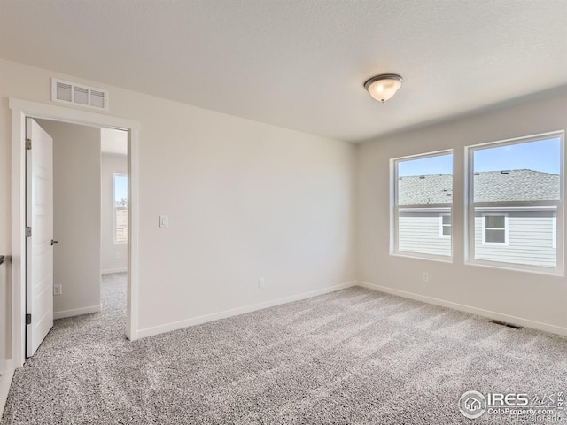 spare room with light colored carpet and a healthy amount of sunlight