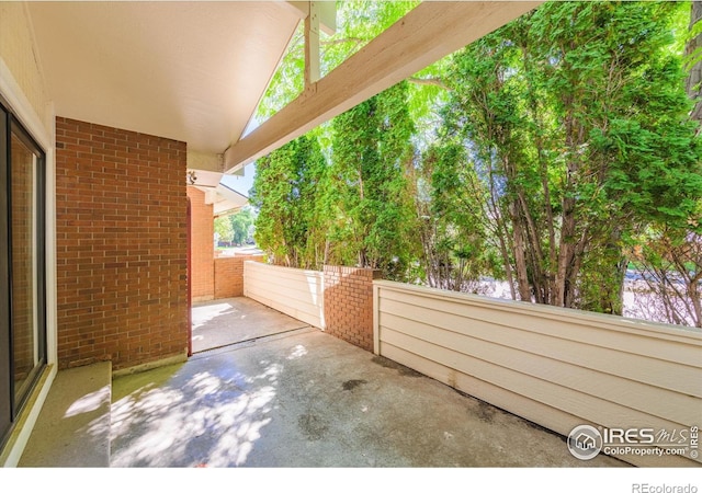 view of patio / terrace with fence