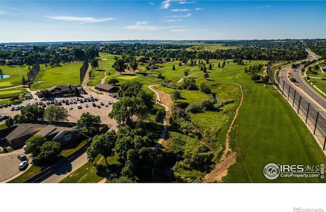 bird's eye view featuring golf course view