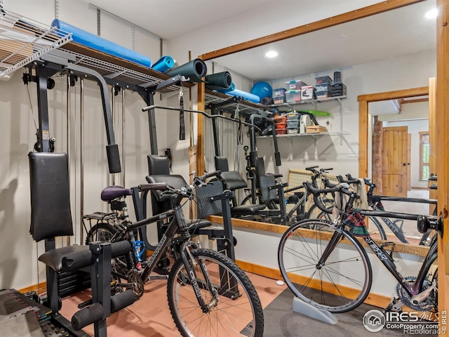 view of workout room