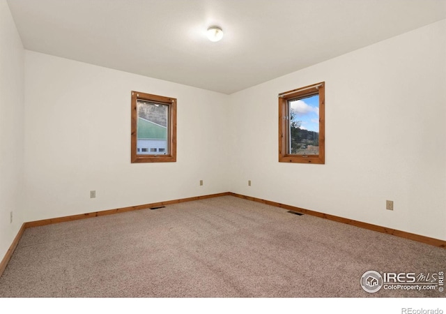 view of carpeted empty room