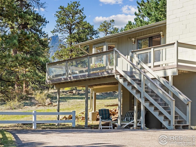 view of community featuring a deck