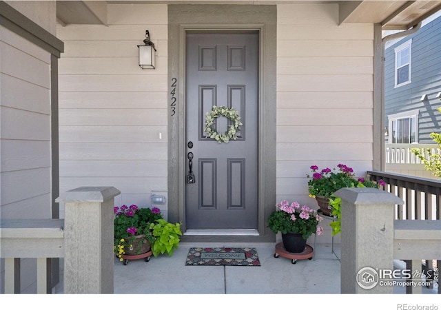 view of entrance to property