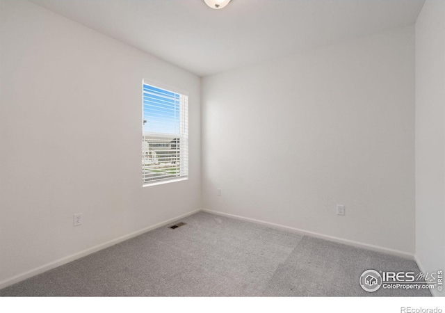 view of carpeted empty room