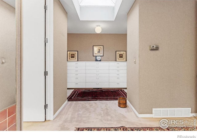 271 Anemone Dr, Boulder, CO 80302 - hallway featuring a skylight