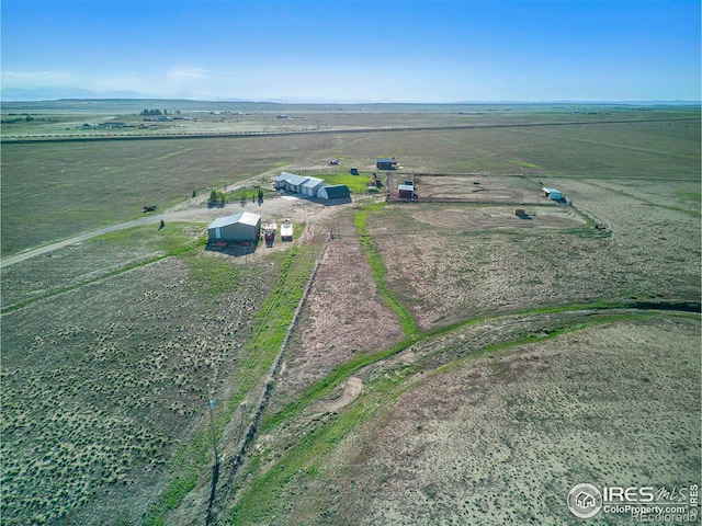 bird's eye view with a rural view