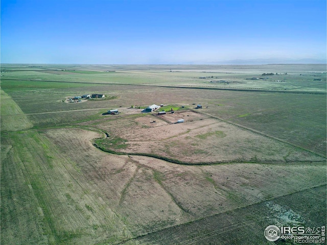 bird's eye view featuring a rural view