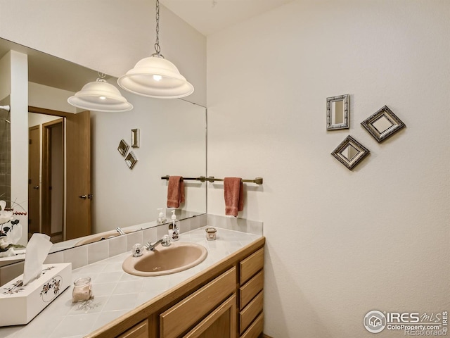 bathroom featuring vanity