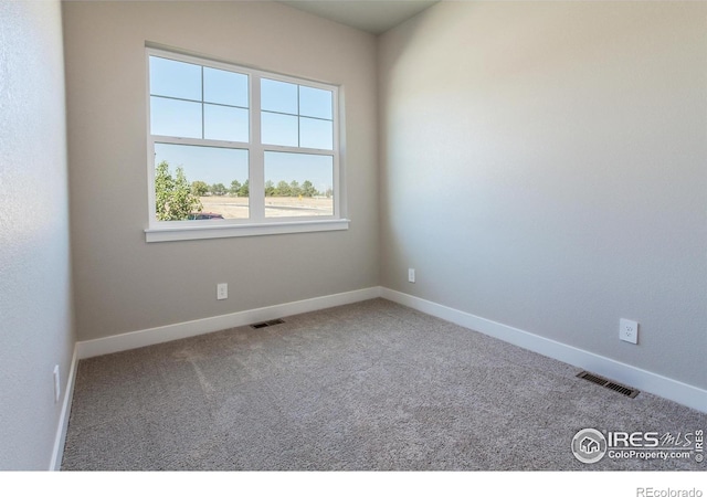 empty room featuring carpet floors