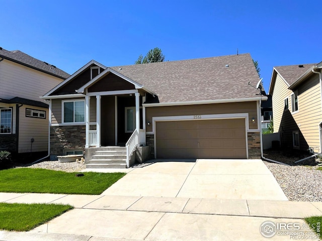 view of front of house featuring a garage