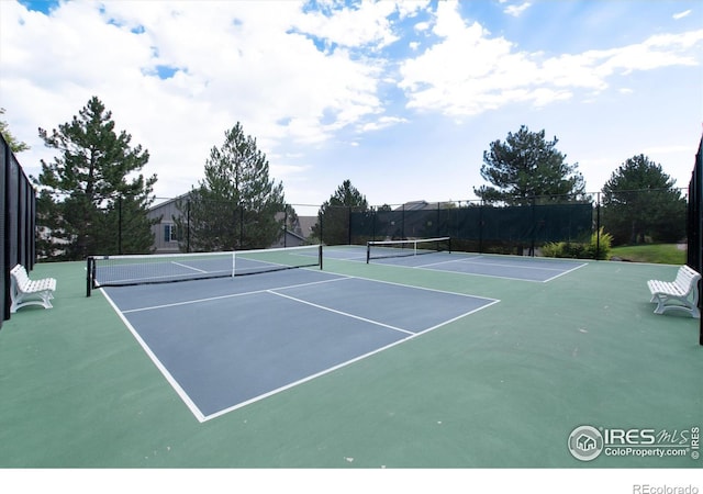 view of tennis court