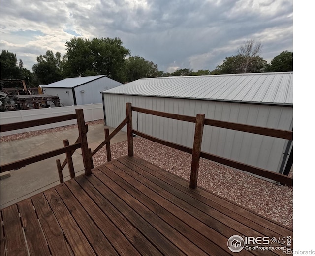 view of wooden terrace