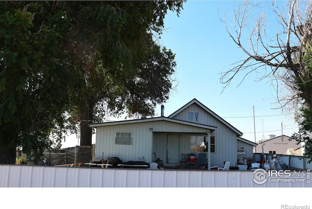 view of front of home