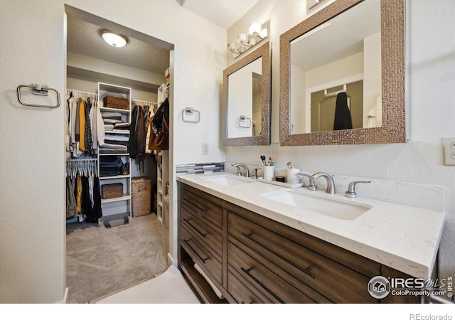 bathroom with vanity