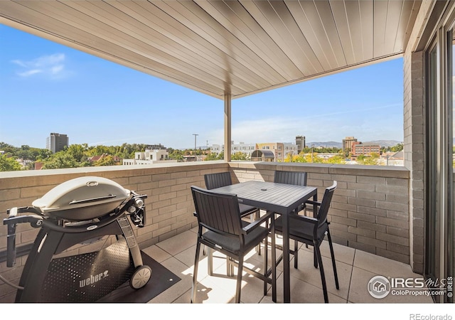 exterior space featuring grilling area