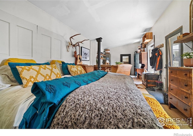 bedroom featuring light hardwood / wood-style floors