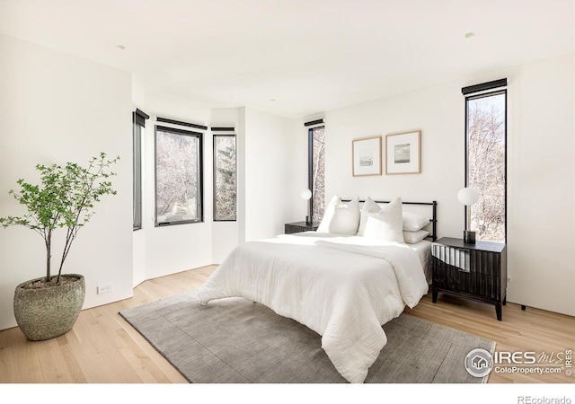 bedroom featuring hardwood / wood-style flooring