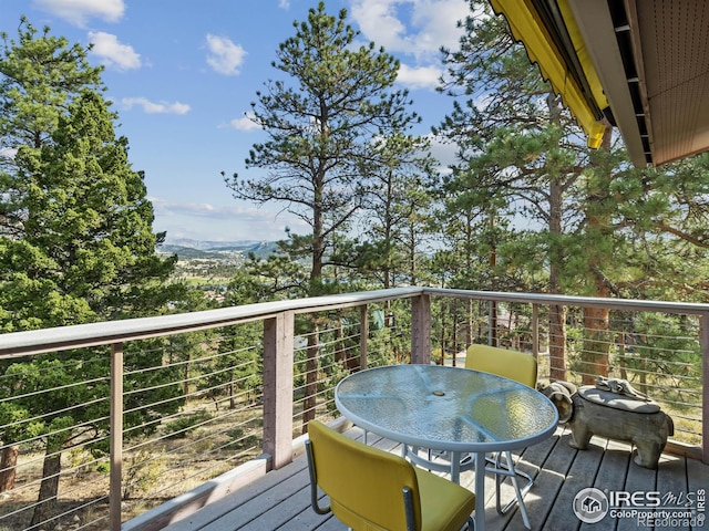 view of wooden terrace