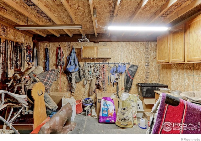 view of storage room