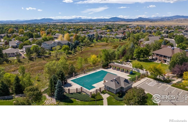 exterior space with a mountain view