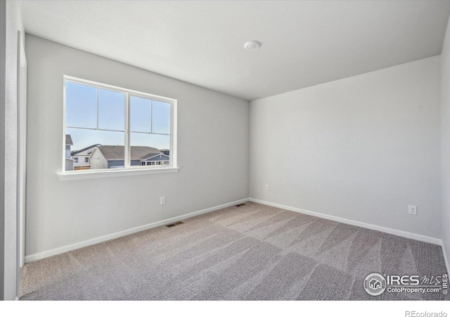 view of carpeted empty room